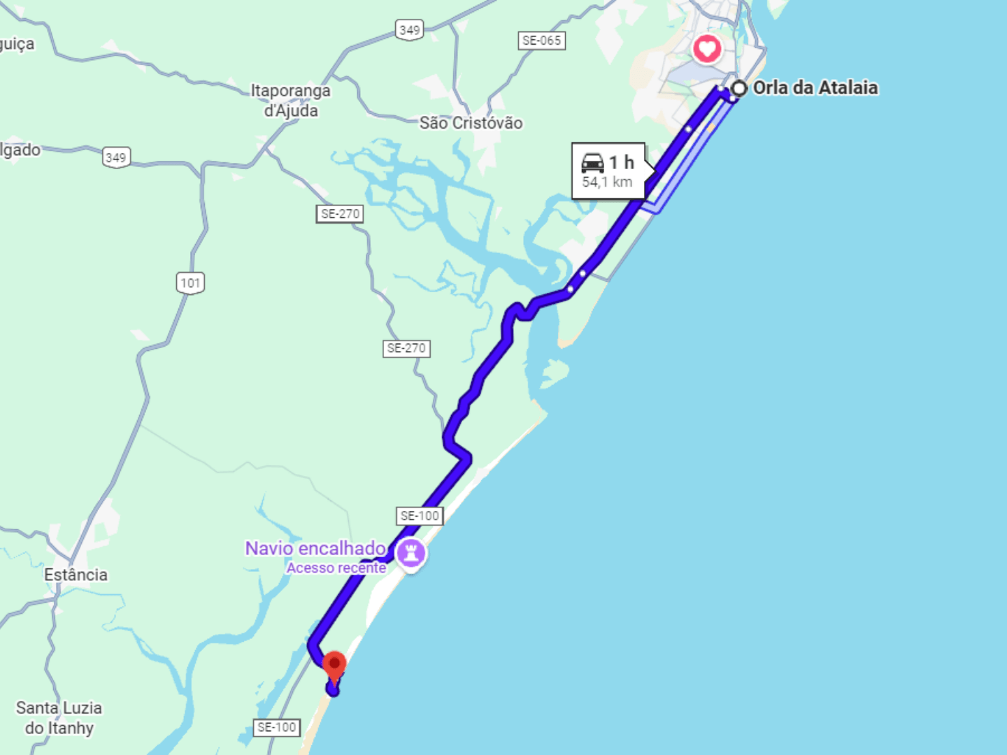 Maps - Praia do Abais